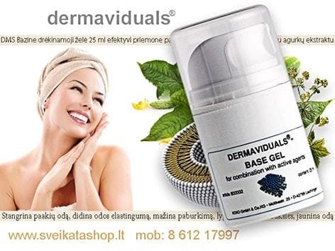 Bazine drėkinamoji želė 25 ml KOKO Dermaviduals® drekinamoji-zele-dermaviduals-base-gel-drekina-stangrina-paakiu-oda-lygina-mimikos-raukšles
