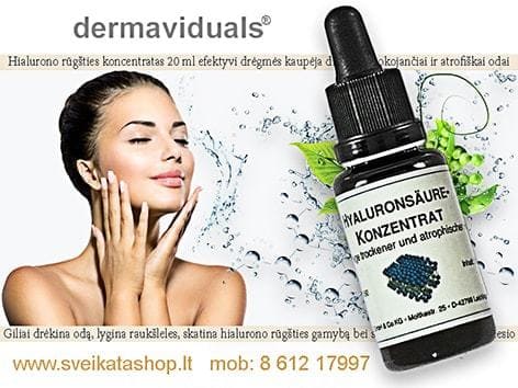 Hialurono rūgšties koncentratas 20 ml KOKO dermaviduals® hialurono-rugsties-koncentratas-dermaviduals-giliai-drėkina-oda-lygina-raukšleles
