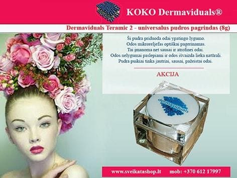 Universali biri pudra dermaviduals ® - Dermatologinė kosmetika universali-biri-pudra-dermaviduals-dermatologine-kosmetika