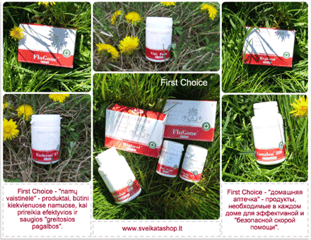 First Choice - maisto papildai, vitaminai Santegra JAV first-choice-namu-vaistinėlė–produktai-būtini-kiekvienuose-namuose-kai-prireikia-efektyvios-saugios-greitosios-pagalbos