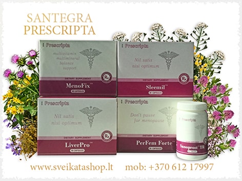 Santegra PRESCRIPTA maisto papildai su naujausiais pasiekimais santegra-efektyviausios-papildai-vitaminai-sveikatai-sandelis-maza-kaina