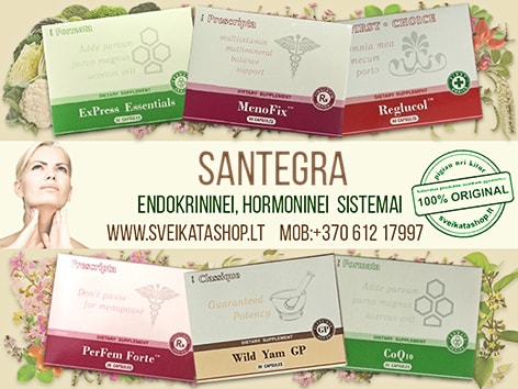 SANTEGRA maisto papildai endokrininėi sistemai endokrinine-sistema-hormonu-pusiausvyrai-skydliaukes-veikla-reguliuoja-santegra-atsiliepimai