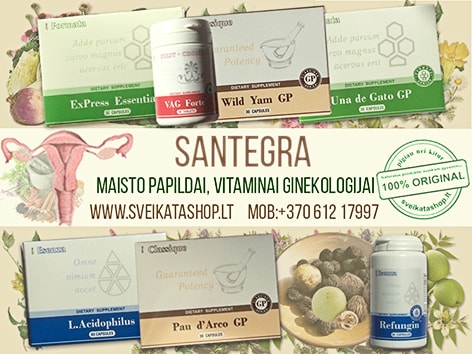 Santegra papildai ginekologijai, antioksidantai, augalinės kilmės izoflavonai, estrogenai, progesteronas santegra-ginekologiai-vaginos-sausumas-karštis-naktinis-prakaitavimas-nemiga-galvos-svaigimas-endometriozė
