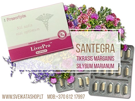 SANTEGRA LiverPro™ 90 kaps kepenu veiklai liverpro-kaps-maisto-papildas-santegra-normalizuoja-kepenu-veikla