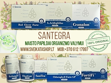 SANTEGRA maisto papildai organizmo valymui organizmo-valymui-toksinu-salinimui-zarnyno-funkciju-gerinimui-santegra-papildai-atsiliepimai