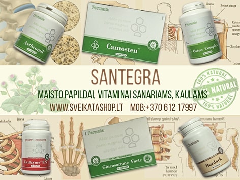 Santegra maisto papildai sanariams, kaulams, dantims, raiščių ir kremzlių funkcijai santegra-maisto-papildai-sanariams-kaulams-dantims-dantenoms-raumenims-nagams-plaukams-raiščių-kremzlių-funkcijai